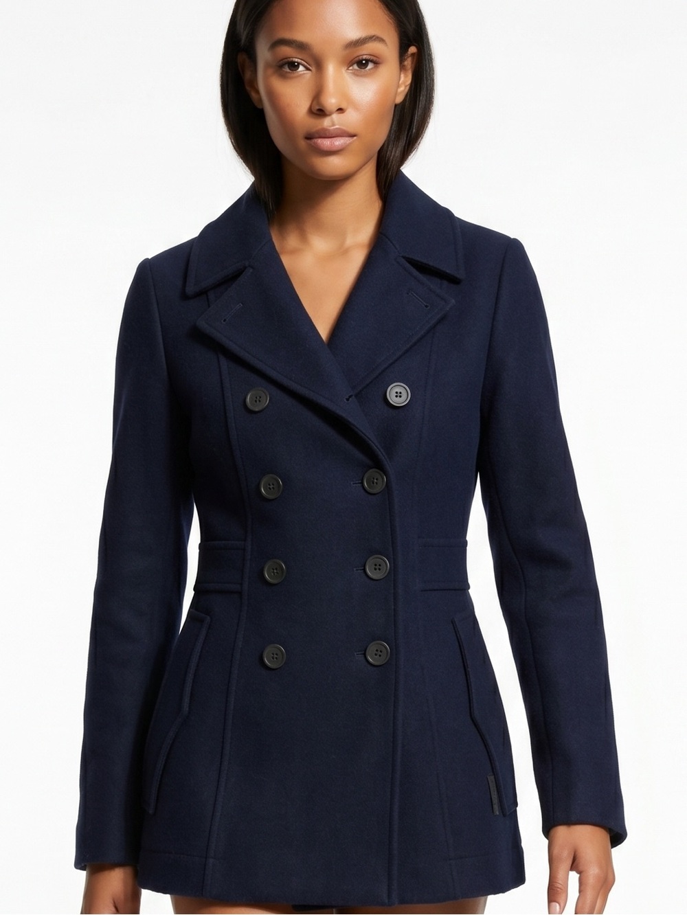 Hunter | Women’s Navy Wool Double Breasted Peacoat Sz US 8